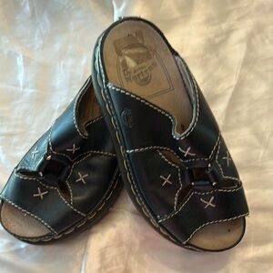 Dr. Martens Black Slip-On Sandals